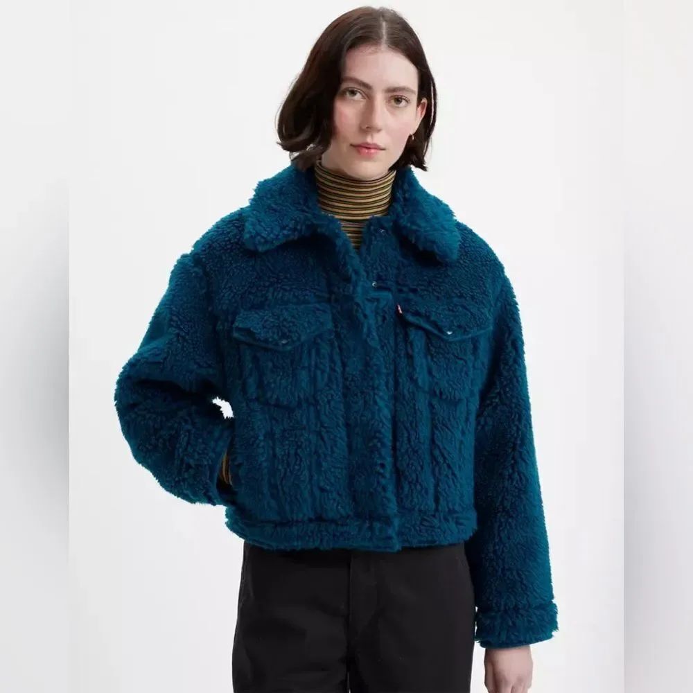 Levi’s Baby Bubble Sherpa Trucker Jacket - Gibraltar Sea Blue XL